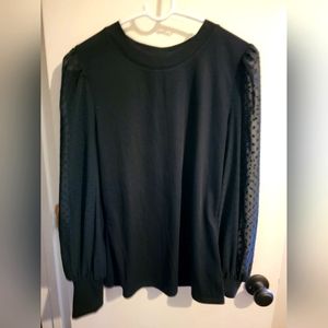 Long Sleeve Top w Mesh sleeves